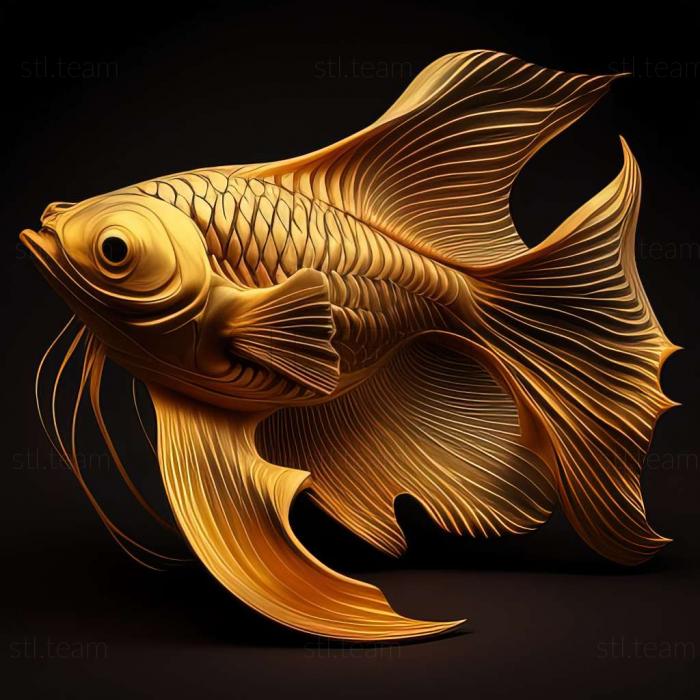 3D модель Золотой сом рыба (STL)
